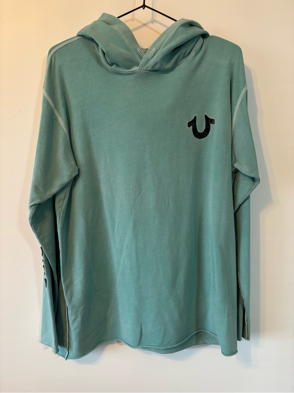 True Religion Kelly Green Pullover Hoodie with Logo